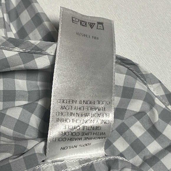 Vineyard Vines Performance Classic Fit Murray Shirt Sz L Gray Gingham Button Top - Picture 5 of 7